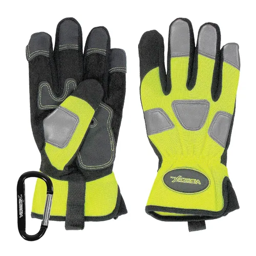 Miniatura 8 de Guantes mecánicos de alta visibilidad, protectores ajustables para muñecas y nudillos, guantes de trabajo resistentes, guantes de seguridad