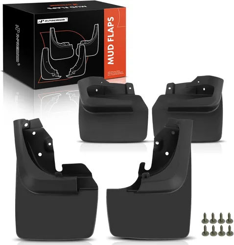 Miniatura 9 de A-Premium Juego de 4 guardabarros compatibles con Toyota Serie 100 Land Cruiser, 1998-2007, Sport Utility, color negro, delantero izquierdo derecho