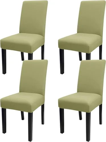 Miniatura 121 de JQinHome Juego de 8 fundas para sillas de comedor, fundas de alta elasticidad extraíbles y lavables, fundas protectoras de asiento para silla