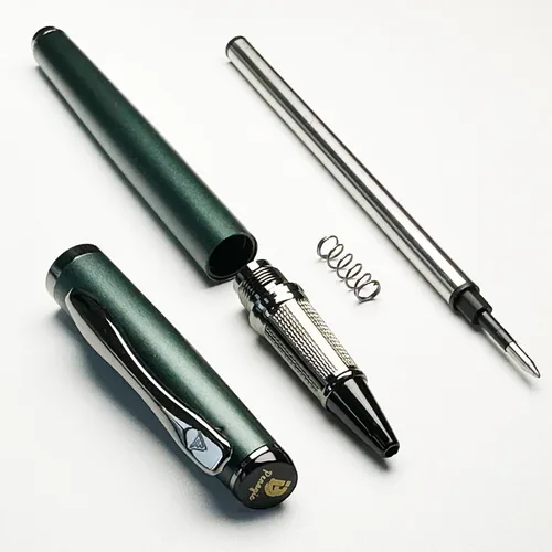 Miniatura 5 de Penagic Bolígrafo roller de lujo, tinta negra, punta fina, unisex, bolígrafo de escritura profesional, juego de 1 con 2 recambios