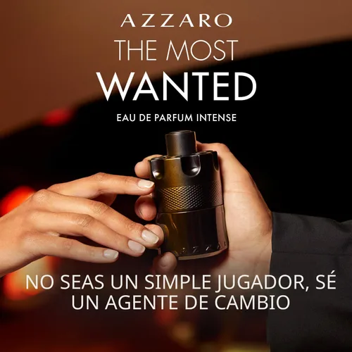 Miniatura 5 de Azzaro The Most Wanted Eau de Parfum Intense - Colonia para hombres amaderada y seductora - Fragancia Fougère, ambar y picante para noche de cita