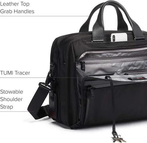 Miniatura 4 de TUMI - Alpha Organizer Brief - Laptop Briefcase for Commute or Travel - Fits Up to 15" Laptop - Removable Shoulder Strap