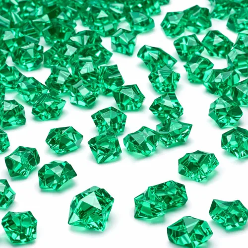 Miniatura 15 de PMLAND 180 piedras de hielo acrílicas naranjas – Gemas de hielo falsas trituradas, piedras de cristal decorativas para relleno de jarrón, mesa