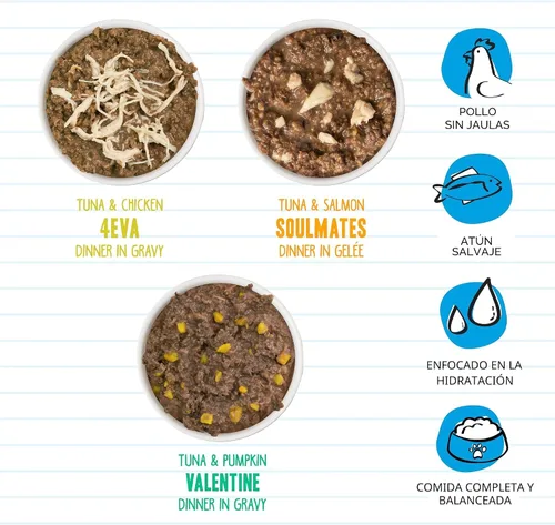 Miniatura 3 de Weruva BFF - Alimento húmedo natural picado para gatos, paquete variado Big Feline Festest, lata de 10 onzas, paquete de 12