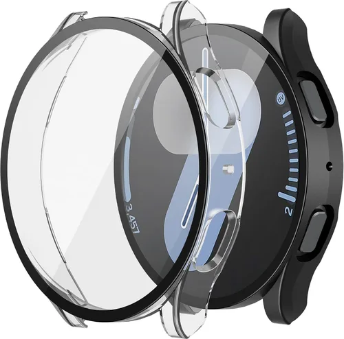 Miniatura 8 de Misxi - Juego de 2 fundas rígidas de policarbonato con protector de pantalla para Samsung Galaxy Watch 5 Galaxy Watch 4 de 40 mm, funda ultradelgada