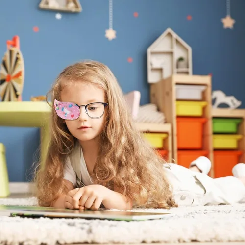 Miniatura 6 de Lusofie Parches cómodos para los ojos de los niños para el tratamiento de la ambliopía (Lazy Eye) – Divertidos diseños coloridos, se adapta a ambos