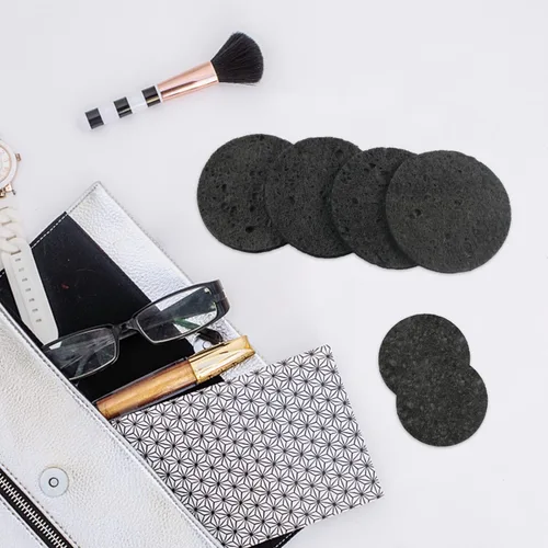 Miniatura 4 de Esponjas faciales comprimidas de celulosa natural, esponja facial de forma redonda, para limpieza facial, exfoliación y eliminación de maquillaje