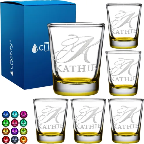Miniatura 58 de Juego de 2 vasos de chupito personalizados para hombre, fondo azul, 2 onzas, grabados, regalo personalizado para cumpleaños, bodas, día del padre