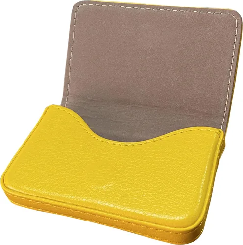Miniatura 19 de Cartera con bloqueo RFID - Tarjetero minimalista de cuero para negocios, 12-verde, Pequeña, Slim