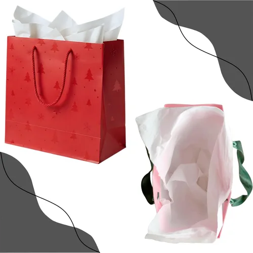 Miniatura 5 de Iconikal 1,000 hojas de papel de seda premium a granel para envolver regalos, blanco, 20 x 30 pulgadas, premium para manualidades, cestas de regalo