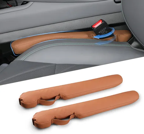 Miniatura 9 de Relleno de espacio para asiento de coche de cuero universal para coche, camioneta y SUV para bloquear el espacio entre el asiento y la consola