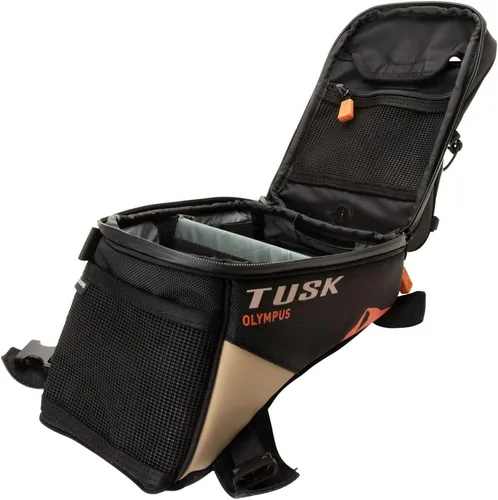 Miniatura 5 de TUSK Olympus 1930890004 - Bolsa para tanque (tamaño pequeño), color negro y marrón