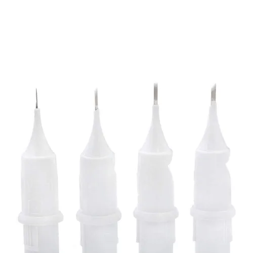 Miniatura 3 de Peak Cerus - Agujas para cartucho de tatuaje, 0.012 in, 4 agujas planas de cartucho cónico de 0.138 in - Excelente para tatuaje, microblading