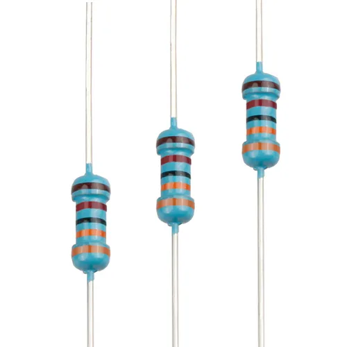 Miniatura 45 de 100pcs 1 ohm Resistor 1/4w (0.25 W) Resistencia fija de película metálica de tolerancia ±1%, múltiples valores de resistencia opcional