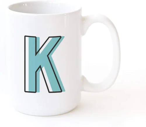 Miniatura 8 de The Cotton & Canvas Co. Candy Pop - Taza de café personalizada con monograma inicial con letra H y cerámica, para ella, para él