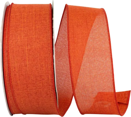 Miniatura 22 de Cinta Reliant Ribbon 92573W-031-09K para borde con alambre Everyday Linen Value, 1-1/2 pulgadas x 50 yardas, color negro