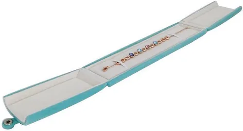 Miniatura 4 de Collar de joyería de terciopelo aguamarina de grado premium Caja de reloj Caja de presentación Embalaje Colgante