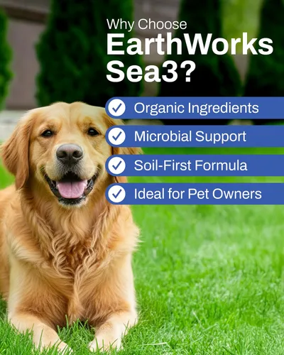 Miniatura 5 de EarthWorks for Home Sea3 - Acondicionador de suelo Fertilizante líquido orgánico con ácidos húmicos, algas y melaza para céspedes más saludables