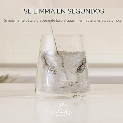Miniatura 6 de Zulay Kitchen - Batidor eléctrico de mano para café, lattes, capuchinos, matcha y chocolate caliente, mezclador portátil para bebidas, accesorio