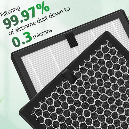 Miniatura 5 de Filtro Air Max de 8 litros compatible con Okaysou Airmax 8L Purificador de aire Fuerte Eficiencia 3 en 1 Sistema de filtración HEPA con Ultrafiltro