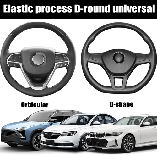 Miniatura 6 de Funda para volante Bittwee, protector de volante de silicona para coche, cubiertas antideslizantes y sin olor para volante, universal de 14-15