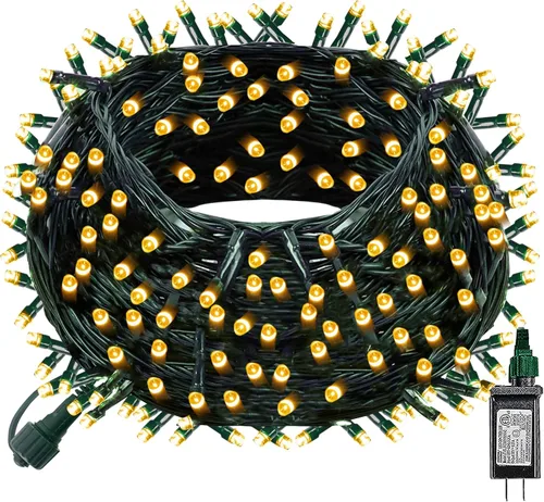 Miniatura 10 de Dazzle Bright - Luces de Navidad Inteligentes que Cambian de Color, 66 pies, 200 luces LED RGB con control remoto y aplicación, luces de árbol