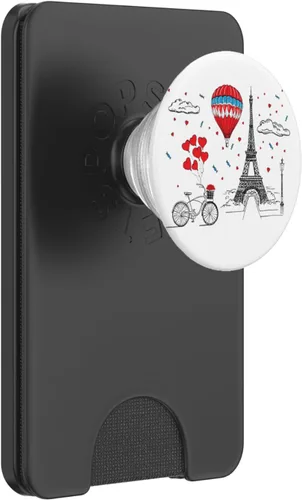 Miniatura 7 de Torre Eiffel - Globo aerostático - Famosos edificios de París PopSockets intercambiables PopGrip