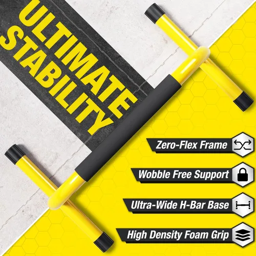 Miniatura 4 de Lebert Parallette Bars - Equipo de entrenamiento de peso corporal resistente para inmersiones, flexiones, sesiones en L y entrenamientos de núcleo