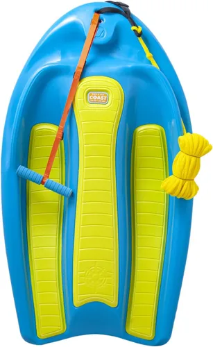 Miniatura 10 de ZUP Coast Board - Wakeboard todo en uno para niños con mango de cuerda, tabla de entrenamiento, rodillera y esquís acuáticos para deportes