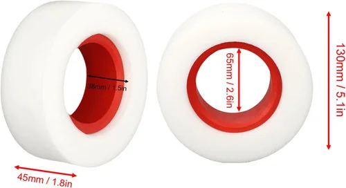 Miniatura 7 de 4 piezas de espuma para neumáticos RC, esponja suave de doble etapa de 2.2 pulgadas, espuma para neumáticos RC para 1/10 1/8 RC Crawler (rojo)