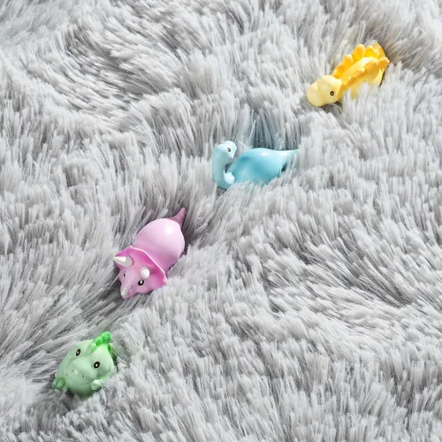 Miniatura 8 de Foxmas Alfombra Alargada Suave para Dormitorio y Sala de Estar, 2x6 Pies Alfombras de Área Esponjosas Shag Alfombra de Cabecera para Cuarto de Niños