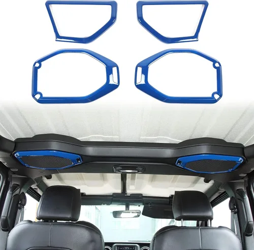 Miniatura 12 de Voodonala Para Wrangler JL JT Altavoz Recorte de audio en la parte superior y una moldura de pilar compatible con Jeep Wrangler 2018-2023 JL JLU