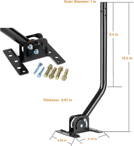 Miniatura 6 de Antena de TV digital de 150 millas para exteriores, rotación de 360 grados, antena HDTV amplificada, compatible con 2 televisores UHF/VHF/1080P/4K