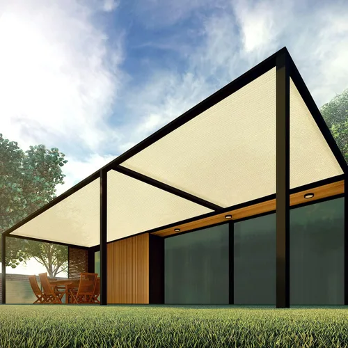 Patio Rollo de Tela de Sombra Solar de 12' x 40' Tela de Sombra 6/8/12 PIES para Patio, Vela de Malla para Exteriores Toldos de Sombra Solar