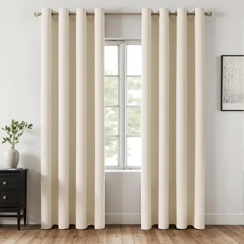 Miniatura 51 de MIULEE Cortinas opacas para dormitorio o sala de estar, juego de 2 paneles de cortina para ventana con aislamiento térmico y bloqueo de luz
