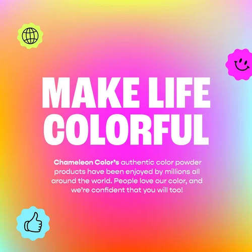 Miniatura 7 de Chameleon Colors Polvo azul para revelación de género, 2 bolsas de 5 libras, color azul vibrante, para bebé, bolsas de fácil apertura, fácil