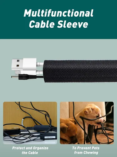 Miniatura 3 de SUNMON Funda de cable de micrófono para brazo de soporte de micrófono, protector de cable de envoltura automática para organización de cables