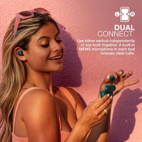 Miniatura 28 de JLab Go Air Pop+ Auriculares Verdaderamente Inalámbricos, Auriculares Intraaurales, Auriculares Bluetooth, 35H de Tiempo de Reproducción, Menta