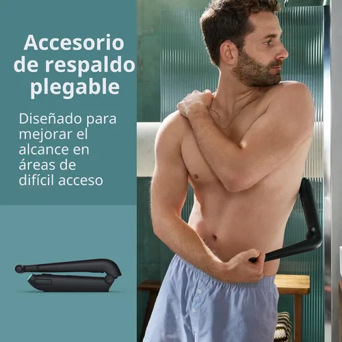 Miniatura 7 de Philips Bodygroom serie 7000, recortadora de ingle y cuerpo a prueba de ducha para hombres, aseo corporal preciso, peine ajustable, seguro incluso