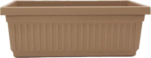 Miniatura 19 de The HC Companies Macetero veneciano de 18 pulgadas con tapón de drenaje, macetas de plástico ligero resistente a los rayos UV para interiores y Negro