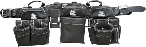 Miniatura 2 de Gatorback B145 Carpenters Triple Combo con cinturón de soporte trasero Pro-Comfort. Cinturón de trabajo resistente (pequeño 26"-30" sobre la ropa)