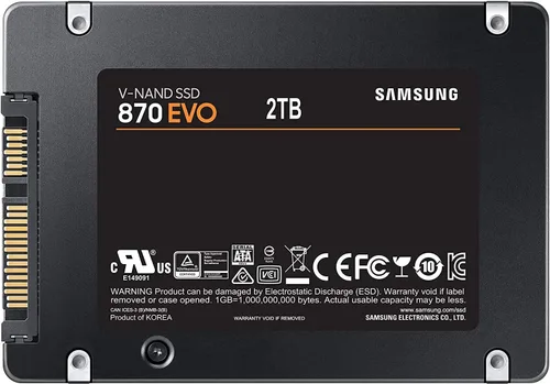 Miniatura 6 de Samsung Electronics 870 EVO 2TB 2.5" SATA III SSD Interno (MZ-77E2T0B/AM)