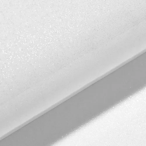 Miniatura 3 de Livelynine Papel adhesivo blanco brillante con purpurina para gabinete de cocina, papel tapiz adhesivo impermeable para encimeras, envoltura