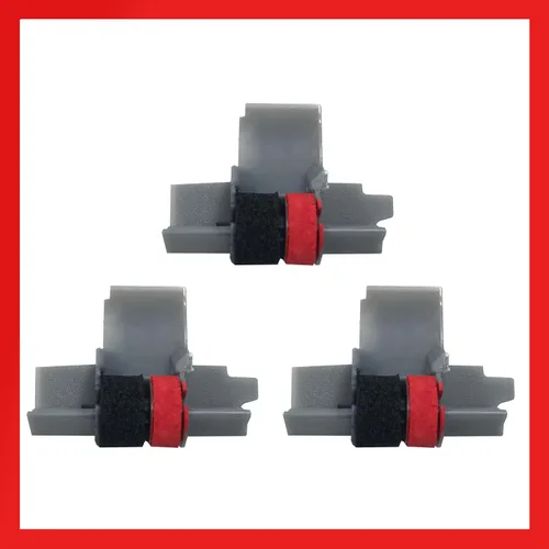 Miniatura 5 de IR-40T, IR40T - Rodillo de tinta negro y rojo (paquete de 3) de repuesto de cartucho de cinta compatible con Canon P23-DH V, Casio HR-100TM