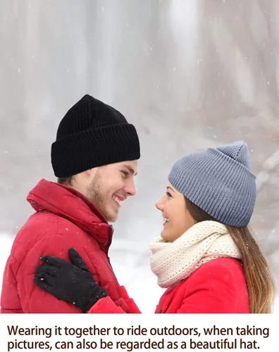 Miniatura 6 de Pasamontañas de punto con 2 agujeros, para invierno y esquí, suministros para adultos