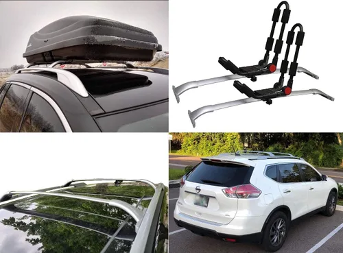 Miniatura 5 de BRIGHTLINES - Barra transversal para techo compatible con Nissan Rogue 2014-2020