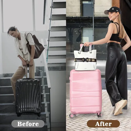 Miniatura 5 de Cinturón de viaje para correas de equipaje sobre el asa, elegante y ajustable correa de equipaje para bolsa de transporte, correas de equipaje
