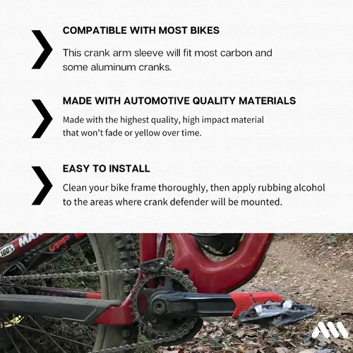 Miniatura 4 de Protección de Botas de Bielas para Bicicleta de Montaña y Gravel - 4 Piezas de Funda Protectora de Bielas para Brazos de Bicicleta - Protección