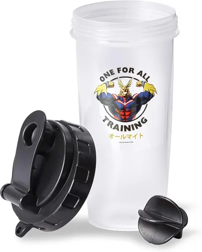 Miniatura 2 de My Hero Academia All Might Training Gym Shaker Bottle Perfecto para batidos de proteínas, mezclas antes y después del entrenamiento, y más