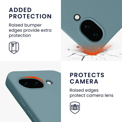 Miniatura 425 de kwmobile Funda Compatible con Google Pixel 6 Pro - Funda de teléfono de silicona TPU con acabado suave - Azul Arrecife